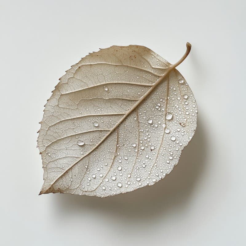 Delikates Herbstleaf mit Taubenfallen stock abbildung