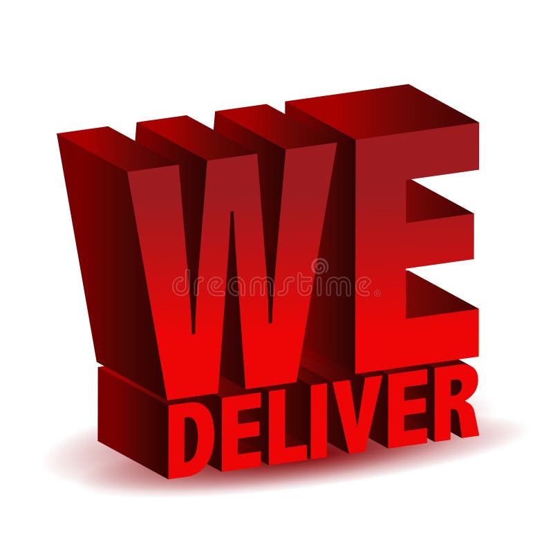We deliver stock vector. Illustration of symbol, service - 18260140