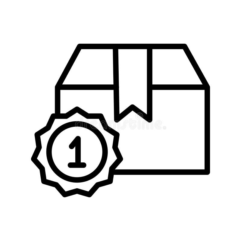 Delivery box ranking Isolated Vector icon which can easily modify or edit royalty free illustration