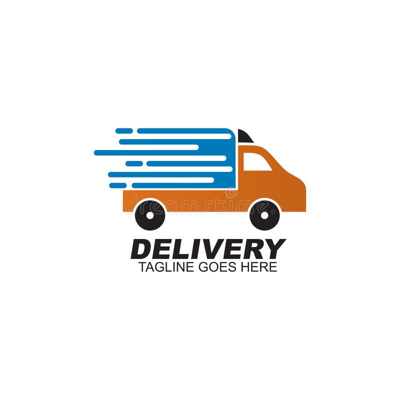 Delivery Car Logo Design Vector Template Stock Vector - Illustration of ...