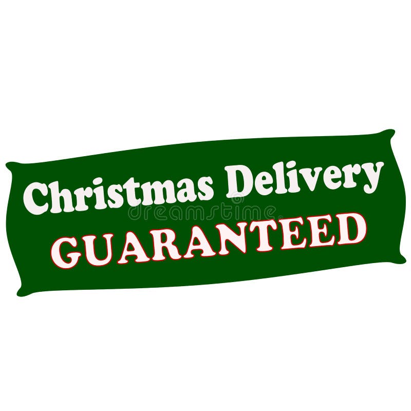 Guaranteed Christmas Delivery Stamp Stock Illustrations 6 Guaranteed