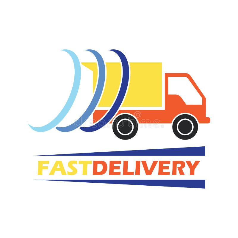 Delivery Concept Free, Fast, Food Delivery Vector Illustration Stock ...