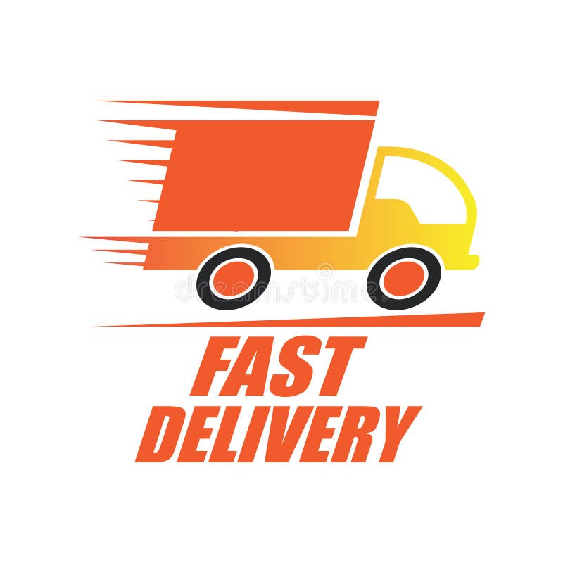 Delivery Concept Free, Fast, Food Delivery Vector Illustration Stock ...