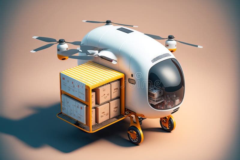 Delivery Drone Autonomous Delivery Robot and Business Air Circuit Diagram