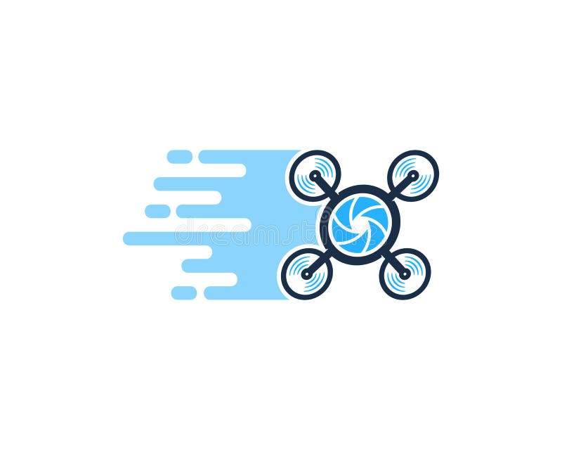 Delivery Drone Logo Icon Design Stock Vector Illustration of logo