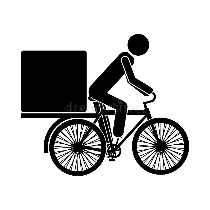 Delivery man icon stock vector. Illustration of worker - 80275962