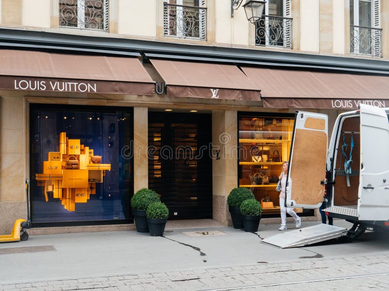 Delivery Van For The Fashion Store Louis Vuitton Editorial Stock Photo - Image of outlet ...