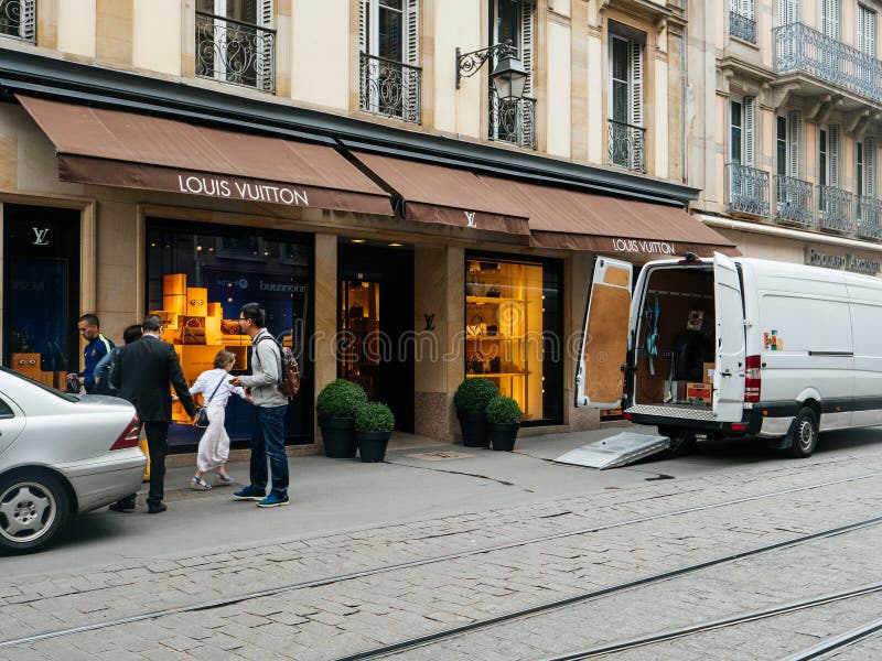 Delivery Van For The Fashion Store Louis Vuitton Editorial Photography - Image of france, luxury ...