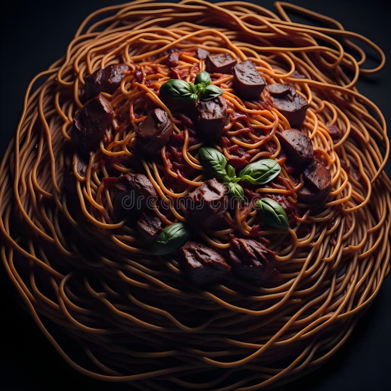 Deliziosi formaggi al piatto di spaghetti prodotto dall'aei illustrazione di stock