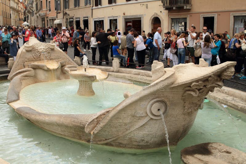 della fontana barcaccia стоковые фотографии rf della fontana barcaccia стоковые фотографии rf