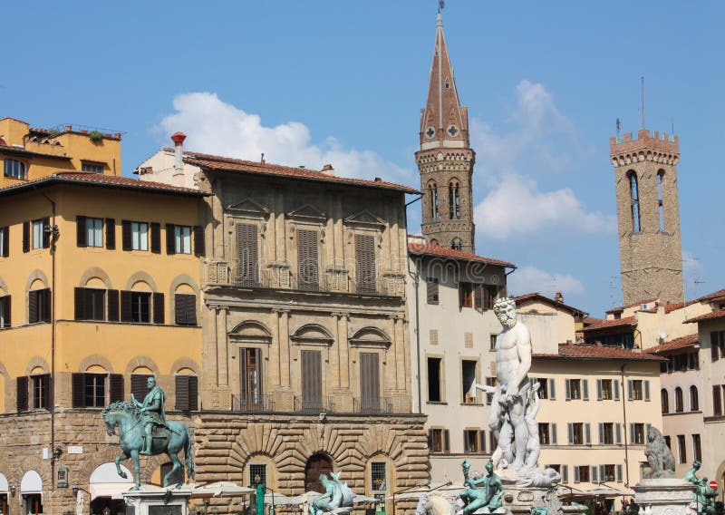 Della Signoria, Florencia, Toscana, Italia de la plaza. fotografía de archivo libre de regalías Della Signoria, Florencia, Toscana, Italia de la plaza. fotografía de archivo libre de regalías