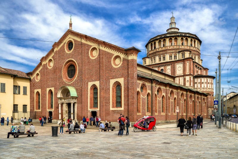 Delle Grazie de Santa Maria de la iglesia en Milán, Italia foto de archivo libre de regalías Delle Grazie de Santa Maria de la iglesia en Milán, Italia foto de archivo libre de regalías
