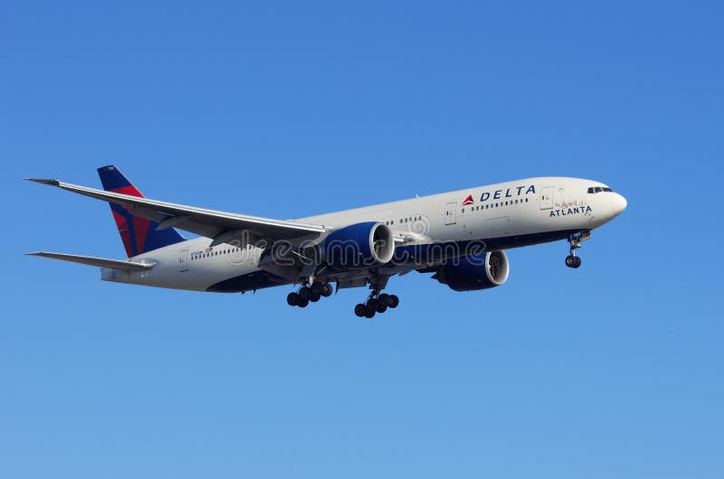 Delta Air Lines ` anden av Atlanta `, royaltyfria foton Delta Air Lines ` anden av Atlanta `, royaltyfria foton