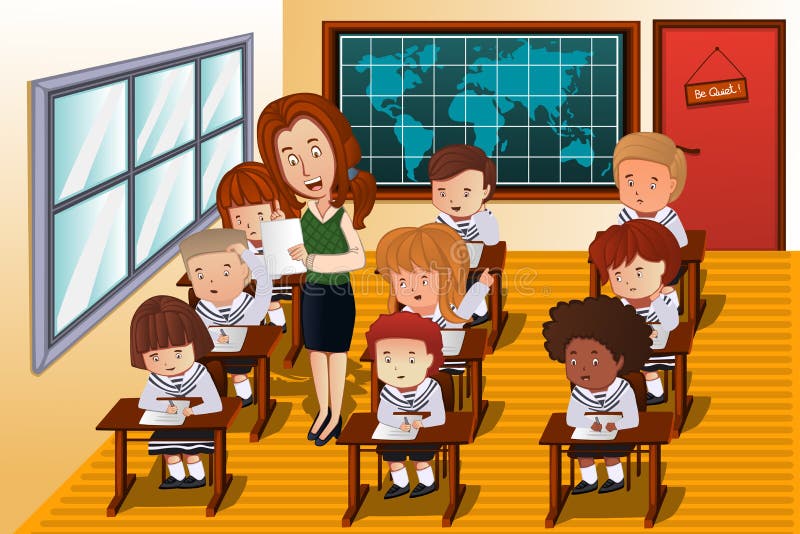 Deltagare som tar en examen stock illustrationer Deltagare som tar en examen stock illustrationer