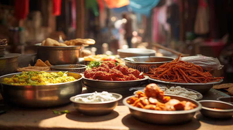 Delving into the Exquisite Flavors of Indian Street Food. Generative Ai