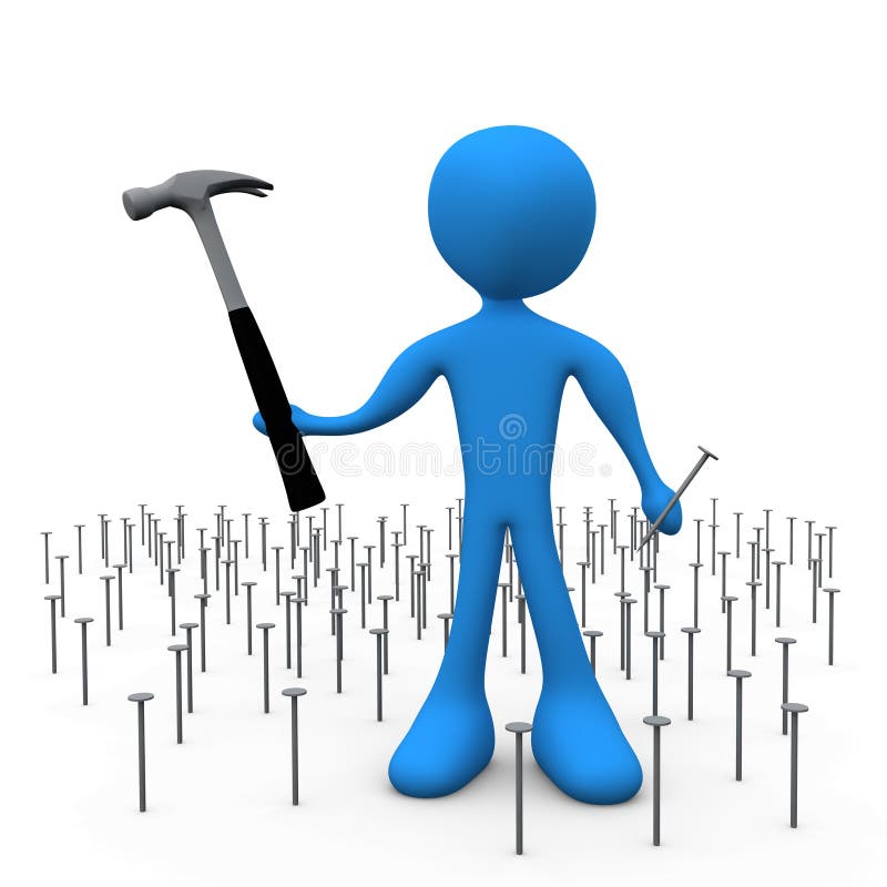 Trabalho Demasiado ilustração do vetor