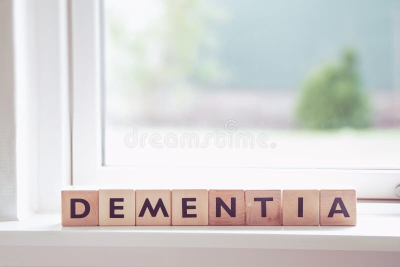 Demencja podpisuje wewnątrz okno