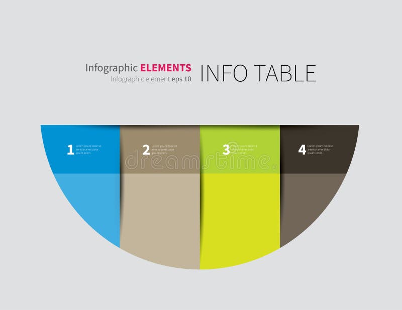 Demi-cercle d'Infographics illustration libre de droits Demi-cercle d'Infographics illustration libre de droits