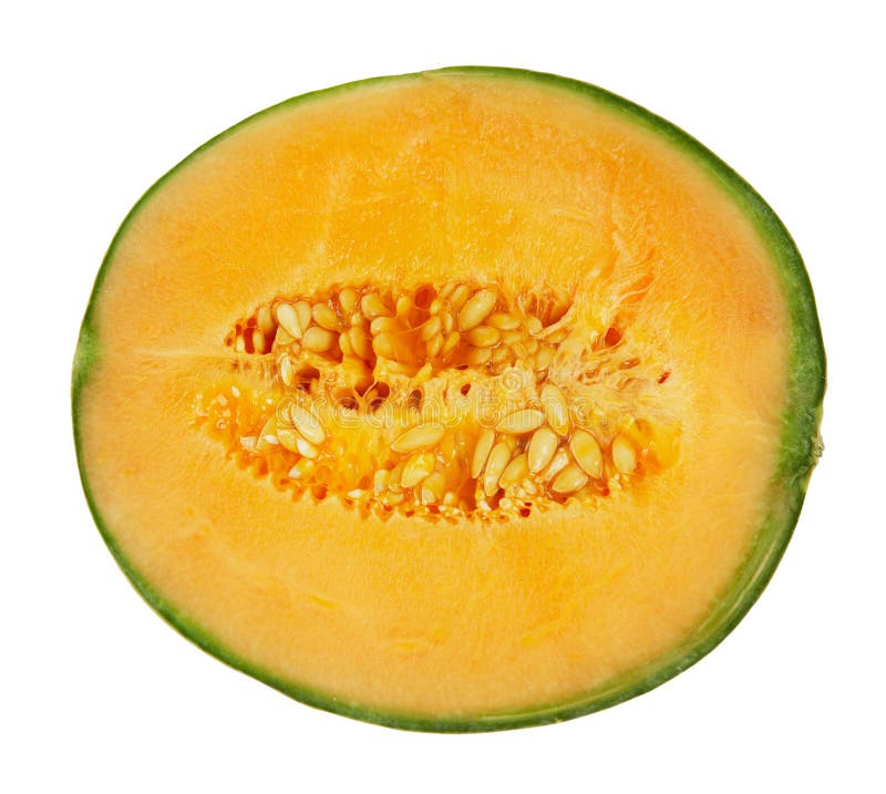 Demi de melon photo stock. Image du jaune, couleur, légumes 58329766
