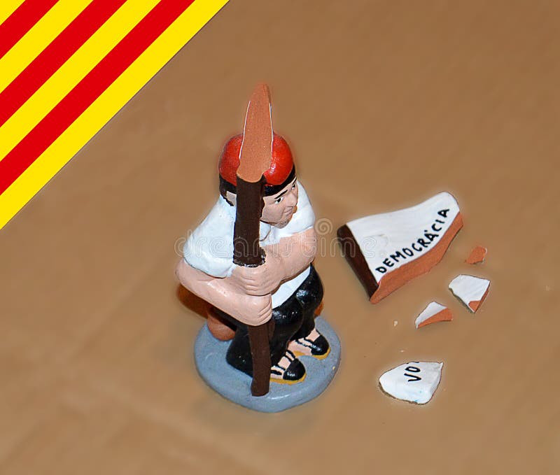 Caganer Italy flag