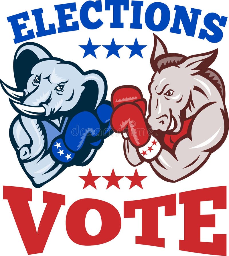Democrat Donkey Republican Elephant Mascot