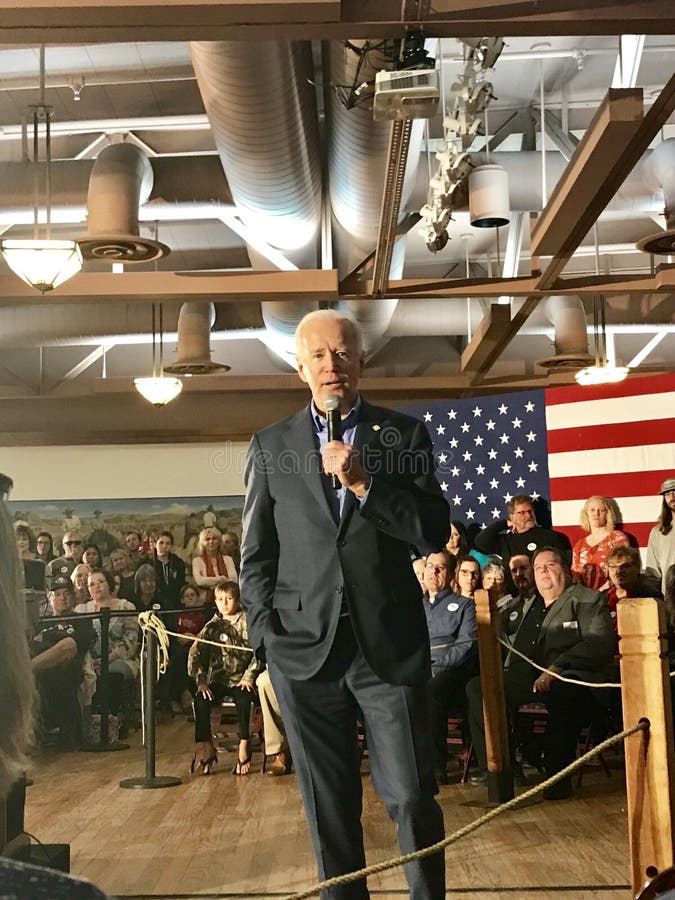 Democratic Presidential Candidate Joe Biden was in Elko Nevada today for a town hall meeting