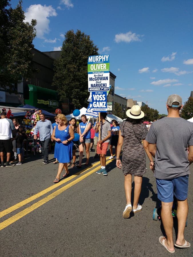 New Jersey Democrats at the Labor Day Street Fair, Rutherford, NJ, USA