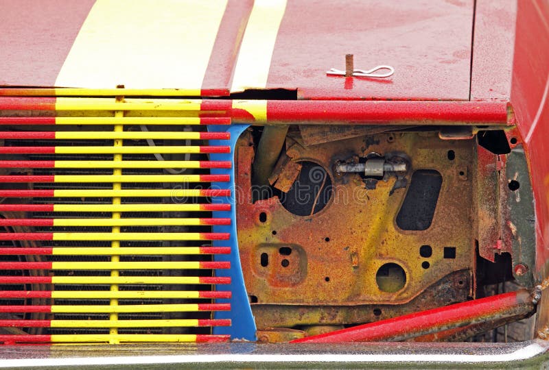 Demolition Derby Car Three Collide Editorial Photography Image of