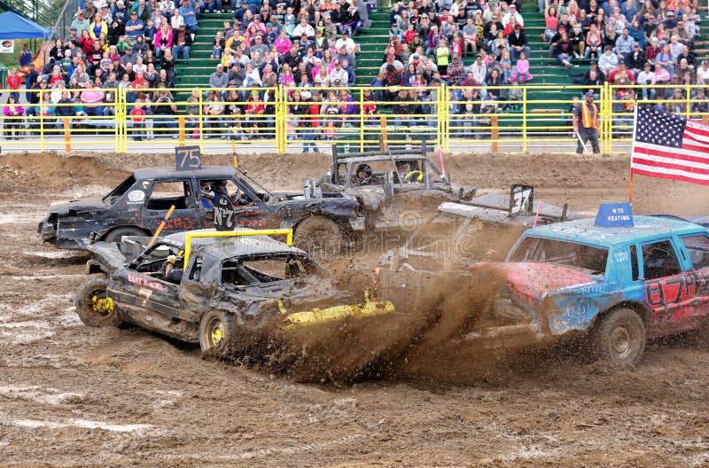 The Demolition Derby in Idaho Falls, Idaho. Editorial Stock Image