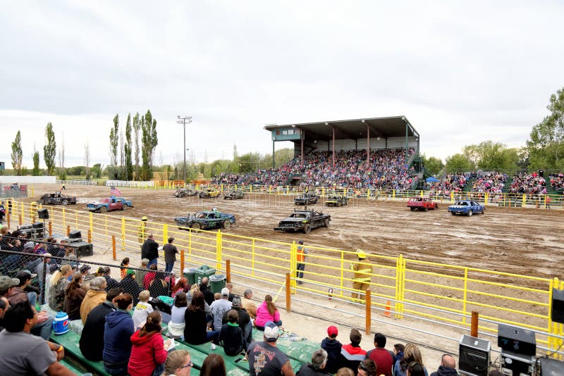 The Demolition Derby in Idaho Falls, Idaho. Editorial Stock Image