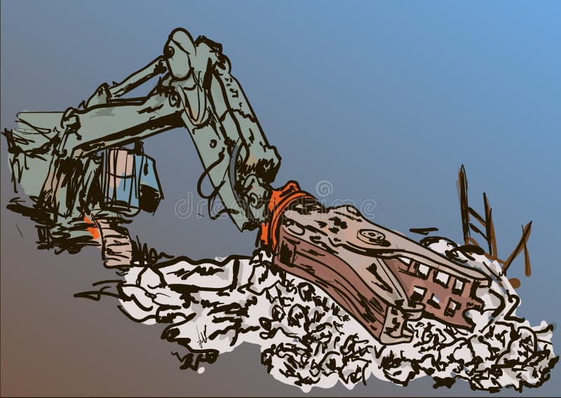 Building Demolition Stock Illustrations – 1,767 Building Demolition