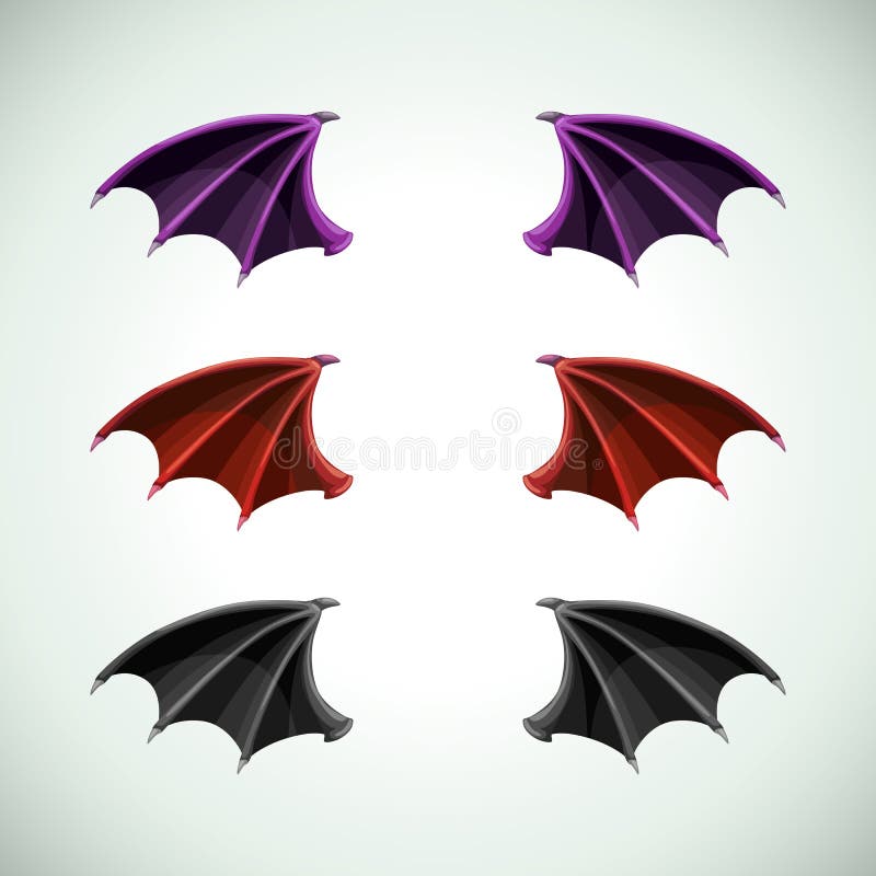 Demons Wings Set. Halloween Decor, Vector Icons. Stock Vector - Illustration of dragon, dark: 157695974 Demons Wings Set. Halloween Decor, Vector Icons. Stock Vector - Illustration of dragon, dark: 157695974