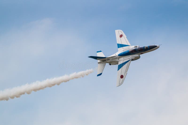 Demonstration Flights of Blue Impulse royalty free stock image Demonstration Flights of Blue Impulse royalty free stock image