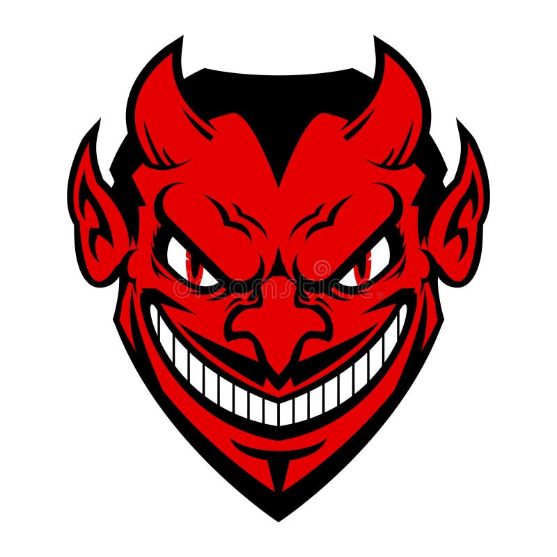 demonu czarciej twarzy ilustracyjny odosobniony portreta s wektor ilustracji demonu czarciej twarzy ilustracyjny odosobniony portreta s wektor ilustracji