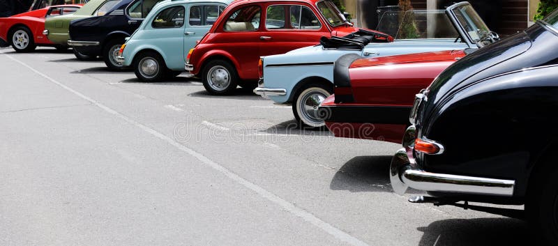 Demostración de coche del vintage imagen de archivo Demostración de coche del vintage imagen de archivo
