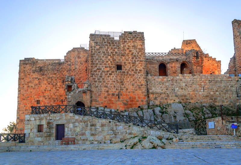 Den Ajloun slotten fördärvar in royaltyfria foton Den Ajloun slotten fördärvar in royaltyfria foton