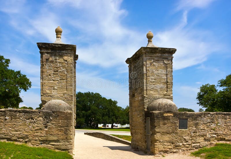 Old City Gates in st. Augustin, Florida, US. Old City Gates in st. Augustin, Florida, US