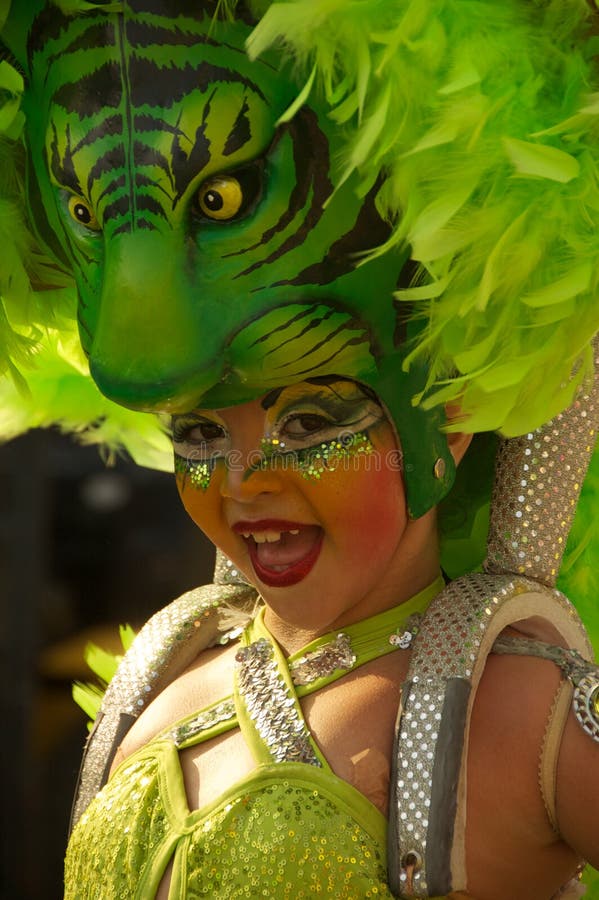 Den barranquilla karnevalet colombia ståtar