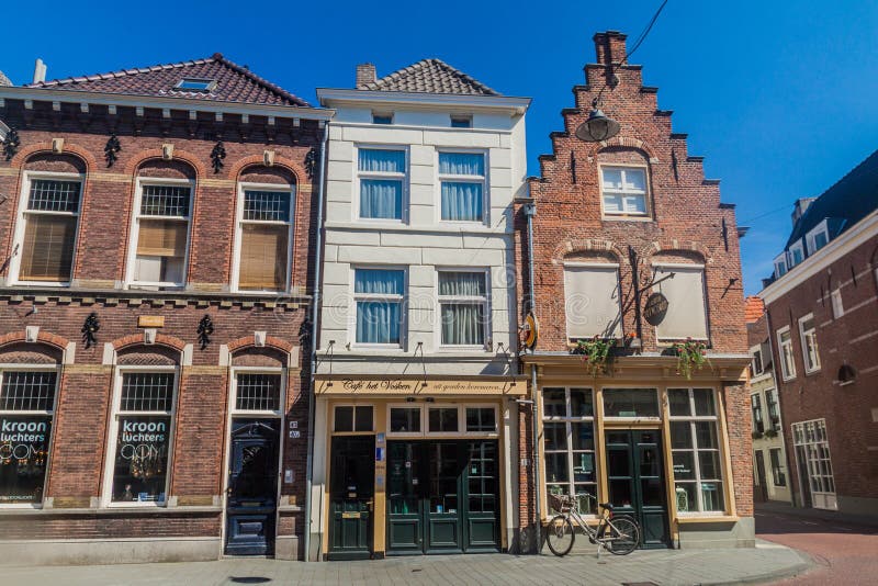 DEN BOSCH, NETHERLANDS AUGUST 30, 2016 Historic Houses in Den Bosch