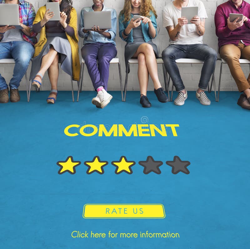 Den Customre återkopplingskommentaren röstar granskningresultatbegrepp arkivfoto Den Customre återkopplingskommentaren röstar granskningresultatbegrepp arkivfoto