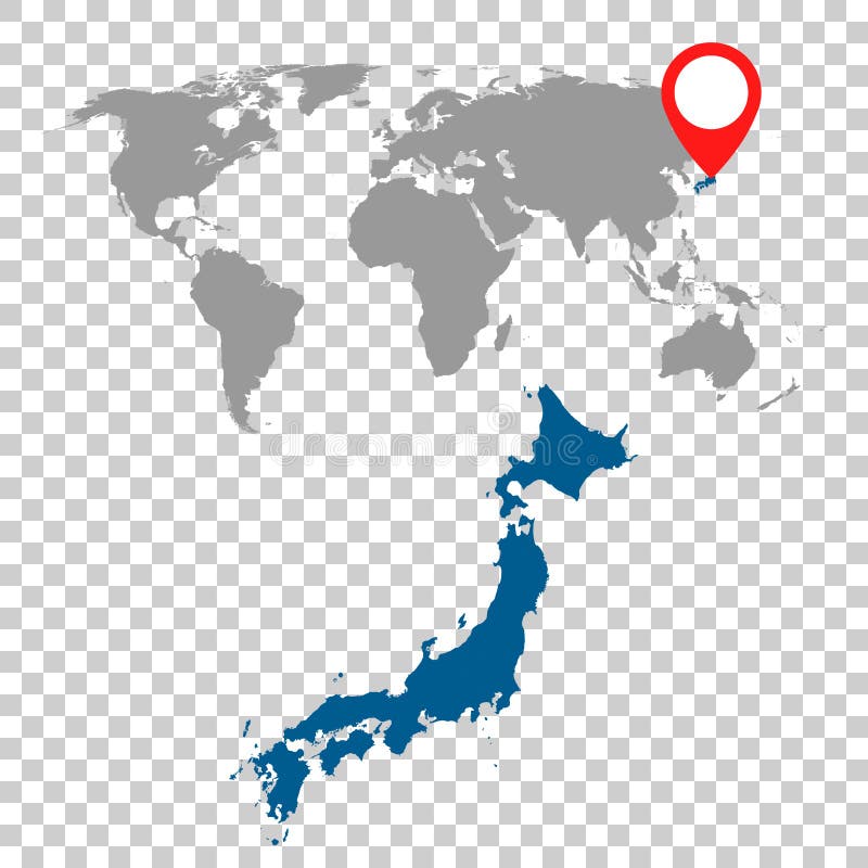 Den detaljerade översikten av Japan och världskartanavigering ställde in Plan vektor vektor illustrationer Den detaljerade översikten av Japan och världskartanavigering ställde in Plan vektor vektor illustrationer