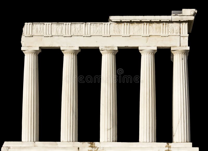 Den forntida greken isolerade tempelet