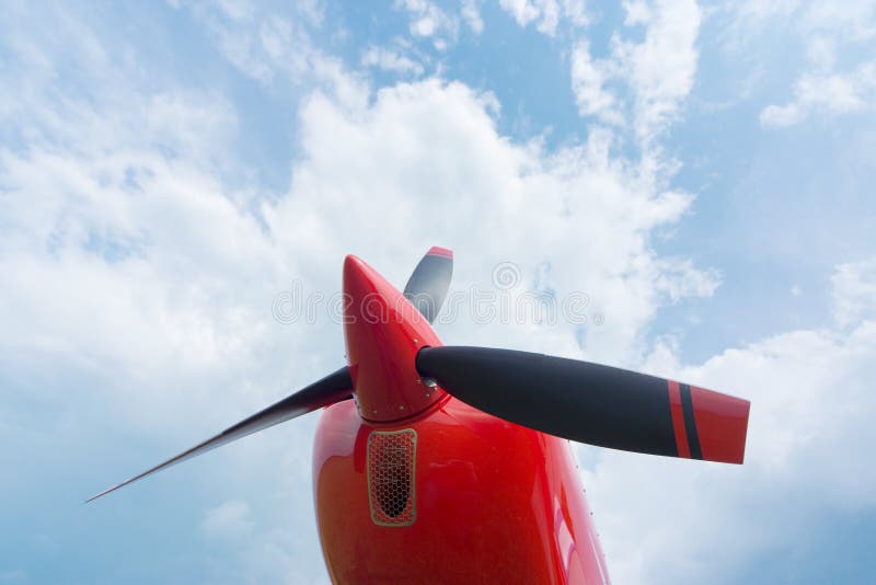 Den främre delen av flygplanet royaltyfria bilder Den främre delen av flygplanet royaltyfria bilder