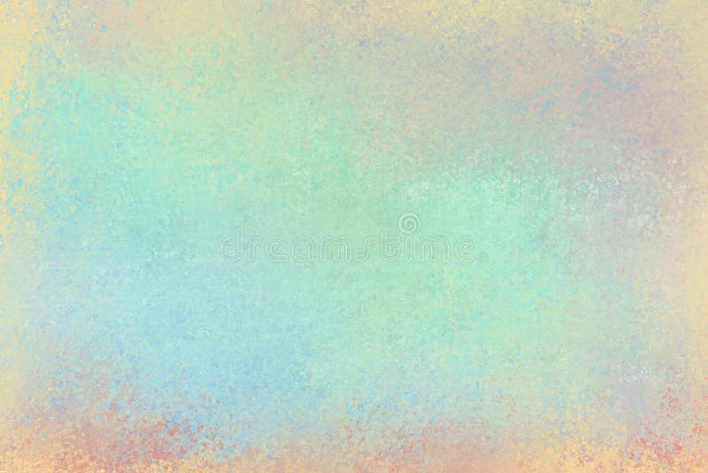 Den gamla bekymrade bakgrundsdesignen med urblekt grungetextur i färger av pastellfärgade rosa färger för blå gräsplan gulnar ora