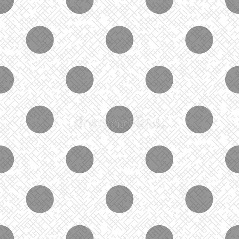 Den gråa pricken på en vit och en grå färg texturerade diagonala linjer den sömlösa modellen för tyg, vektor stock illustrationer Den gråa pricken på en vit och en grå färg texturerade diagonala linjer den sömlösa modellen för tyg, vektor stock illustrationer