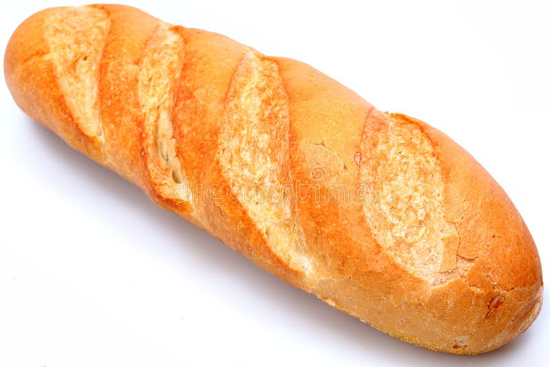 Den guld- bruntet släntrar av franskt bagettbröd