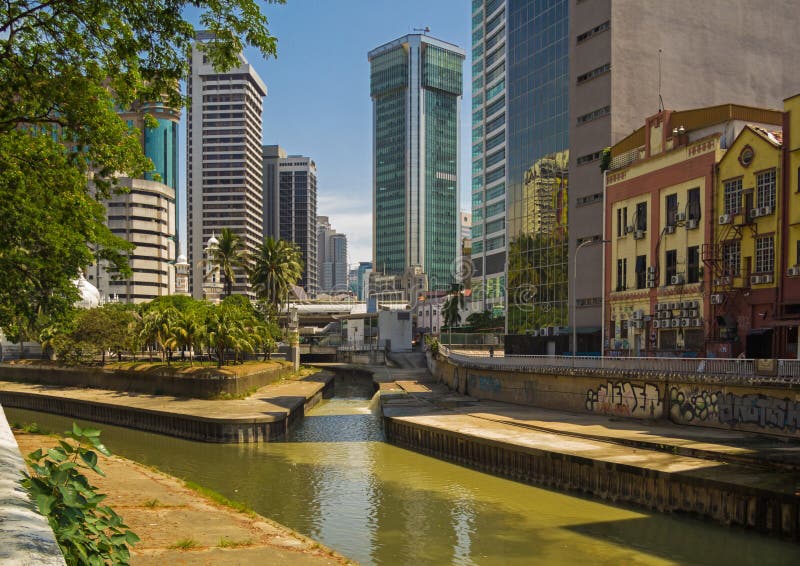 Den historiska mitten av Kuala Lumpur arkivfoto Den historiska mitten av Kuala Lumpur arkivfoto
