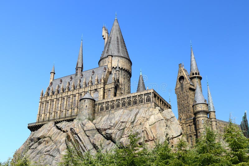 Den Hogwarts skolan av Harry Potter arkivfoton Den Hogwarts skolan av Harry Potter arkivfoton