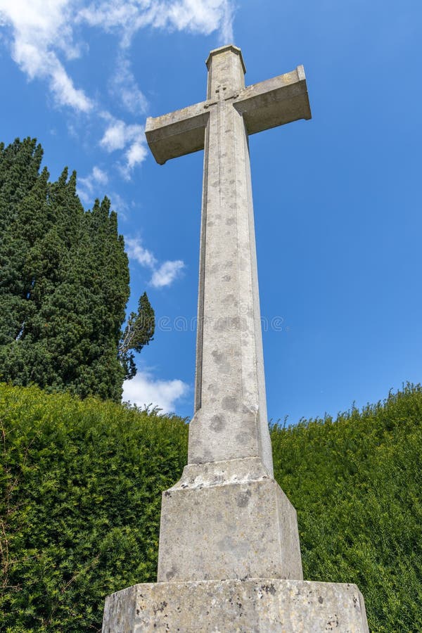 FLETCHING, EAST SUSSEX/UK - JULY 17 : View of the War Memorial in Fletching East Sussex on July 17, 2020. FLETCHING, EAST SUSSEX/UK - JULY 17 : View of the War Memorial in Fletching East Sussex on July 17, 2020