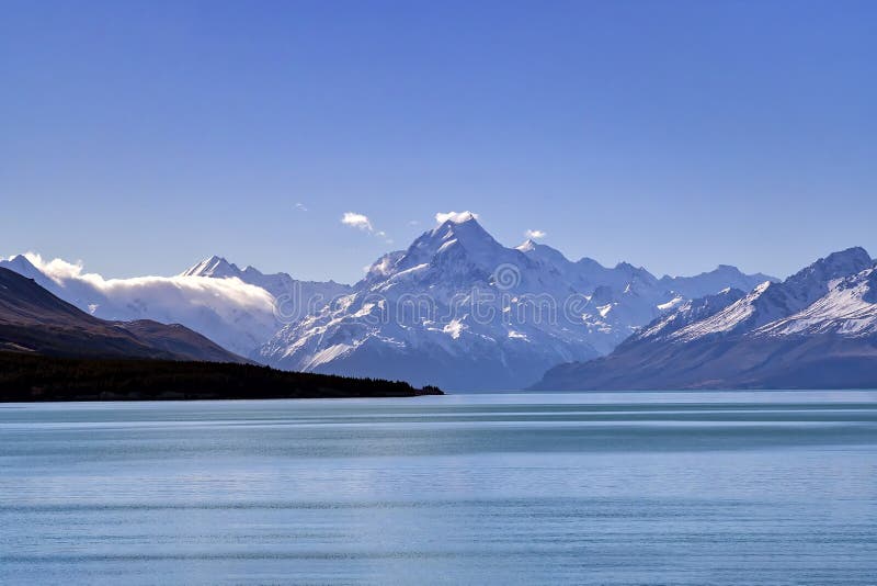 Den majestätiska Aoraki monteringskocken arkivbild Den majestätiska Aoraki monteringskocken arkivbild